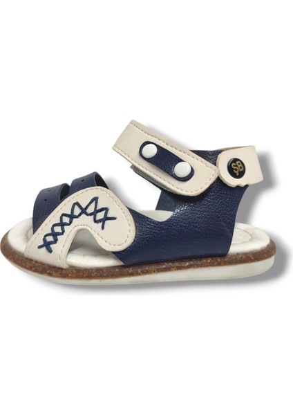 Şirinbebe 1628-20 Anatomik Dikiş Cırtlı Bebek Erkek Sandalet Lacivert BEYAZ18-20 fiyatları