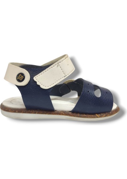 Şirinbebe 1628-20 Anatomik Dikiş Cırtlı Bebek Erkek Sandalet Lacivert BEYAZ18-20 modelleri