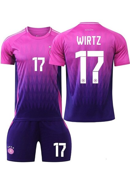 Almanyaa Florian Wirtz Euro 2024 Yeni Sezon Çocuk Forması Pembe