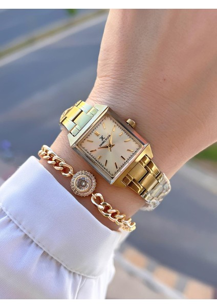 Çelik Kordon 30 mt Suya Dayanıklı 2 Yıl Garantili Kadın Kol Saati+Bileklik BYN.10816.3 fiyatları