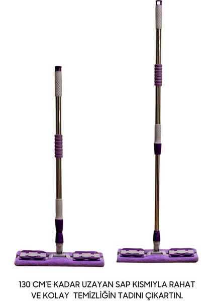 Mandallı Temizlik Seti, Bezi Tak, Çok Yönlü Yer, Duvar ve Tavan Mopu (Yedek Bezli) modelleri