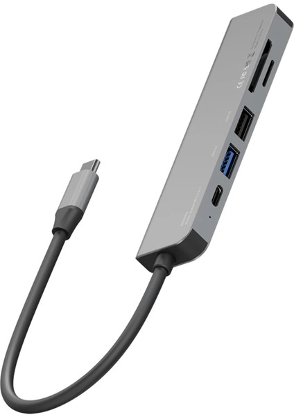 Aluhub Hd3 60W Type-C Pd Şarj Destekli 6in1 4K Hub Dönüştürücü modelleri