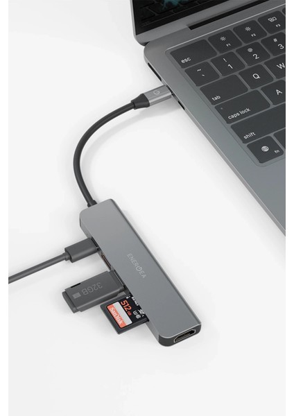 Aluhub Hd3 60W Type-C Pd Şarj Destekli 6in1 4K Hub Dönüştürücü fırsatları