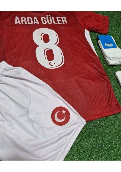 Arda Güler Türkiye Euro 2024 Avrupa Şampiyonası Kırmızı Çocuk Forma (8 Numara )