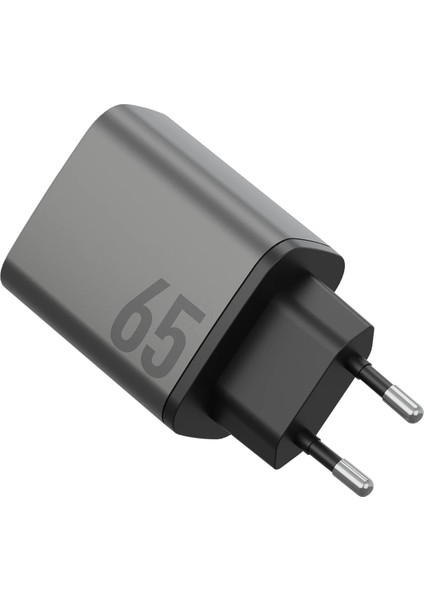 Ampcharge GAN65 2 Adet 65W Type-C ve 30W USB 3.0 Çıkışlı Hızlı Şarj Aleti fırsatları