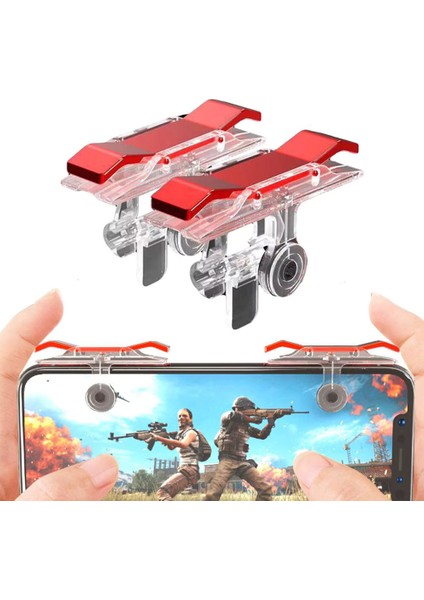 Cep Telefonu Oyun Düğmesi L1 R1 Düğme Duyarlı Pubg Düğme Kolu Oyun Klavye Kolu Oyun Tetik