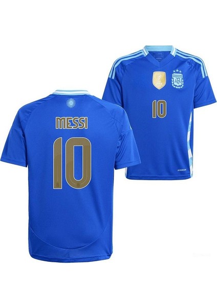 Arjantin Messi 2024 Copa America Iç Saha ve Deplasman Mavi 2 Li Set Forması modelleri