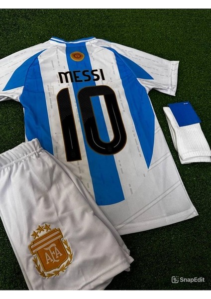 Leo Messi Arjantine Çocuk Forması 2024/25 Forma Şort Çorap modelleri