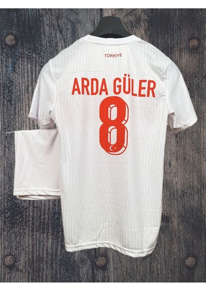 Türkiye 2024 Avrupa Şampiyonası A.r.d.a Güler Beyaz Çocuk Forması (Forma Şort Çorap)