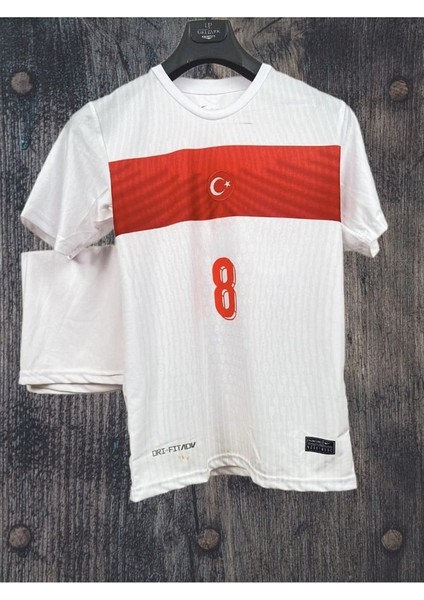 Türkiye 2024 Avrupa Şampiyonası A.r.d.a Güler Beyaz Çocuk Forması (Forma Şort Çorap)