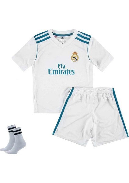 Real Madrid Sergio Ramos Çocuk Futbol Forması Takımı 3 Lü Set Cardif 2017/2018 Sezon modelleri