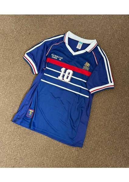 Fransa 98 Dünya Kupası Zinedine Zidane Nostalji Forması