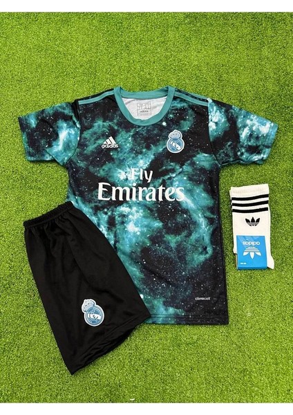 Ronaldo 7 Real Madrid' Galaxy 2024/2025 Özel.tasarım Futbol Çocuk Forması 3'lü Set fiyatları