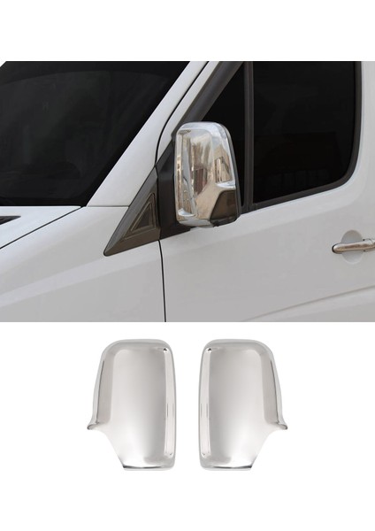 Volkswagen Crafter Uyumlu 2007-2018 Krom Ayna Kapağı 2 Parça Paslanmaz Çelik