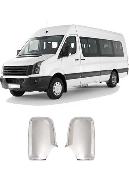Volkswagen Crafter Uyumlu 2007-2018 Krom Ayna Kapağı 2 Parça Paslanmaz Çelik fiyatları