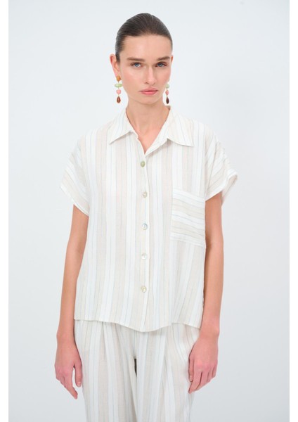 Kısa Kollu Gömlek C.mavi 130L9072002