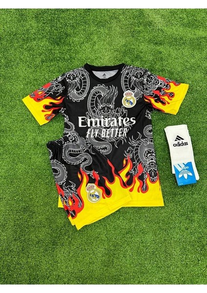 Ronaldo Alevli Çocuk Özel Tasarım Çocuk Forması 3 Lü Takım Forma Şort Çorap