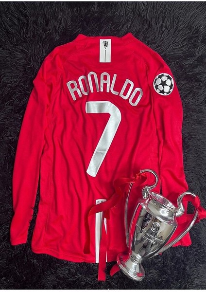 Cristiano Ronaldo M.united 2008 Moscaw Final Uzun Kollu Kırmızı Forması