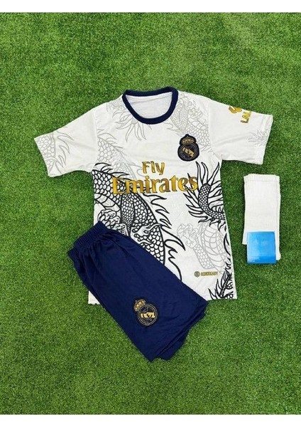 Ronaldo Gold Realmadrid Çocuk Forması Yeni Sezon Özel Tasarım 2023/24 Beyaz fiyatları