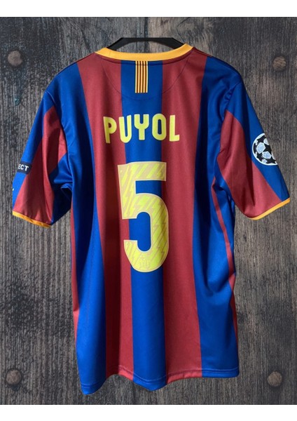 Fc. B.a.r.c.e.l.o.n.a 2011 Sampiyonlar Ligi Finali #5 Puyol Nostalji Erkek Futbol Forması