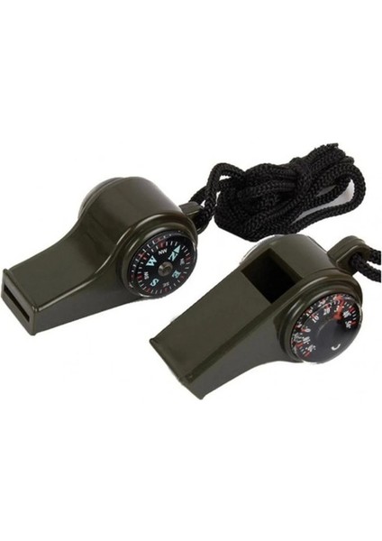 Çok Fonksiyonlu Düdük Pusula Kamp Termometre Acil Survival Dişli Düdük fırsatları