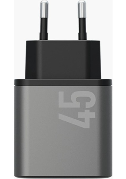 Ampcharger GAN45 2 Adet 45W Type-C Çıkışlı Hızlı Şarj Aleti