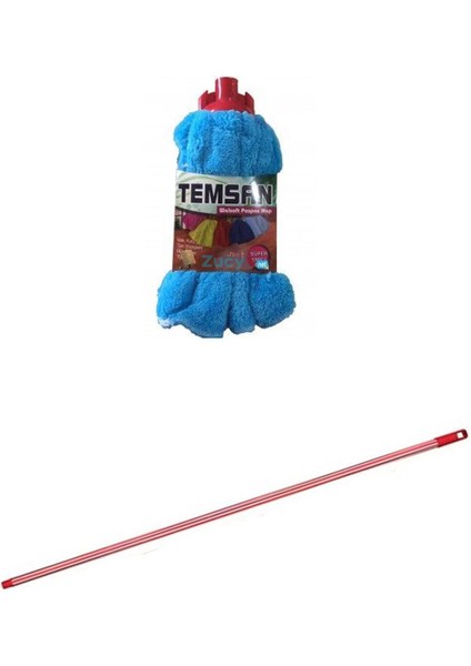 Yedek Islak Temizlik Kovası ve Mop Takımı Seti - Metal Vidalı Sapli, 1 Adet