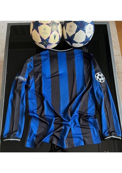 Inter/milan 2010 Şampiyonlar Ligi Finali Uzun Kol Retro Futbol Forması Baskılı fiyatları