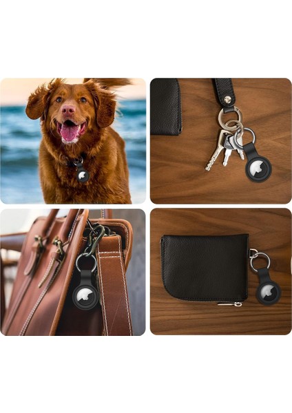 Apple Airtag Uyumlu Silikon Koruyucu Anahtarlık Arkası Kapalı Düşmez Yıkanabilir modelleri