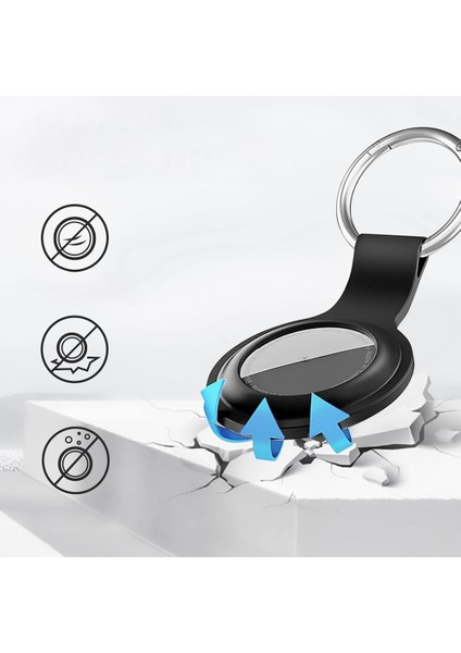 Apple Airtag Uyumlu Silikon Koruyucu Anahtarlık Arkası Kapalı Düşmez Yıkanabilir indirimleri