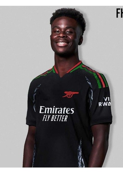 A.r.s.e.n.a.l 2024/25 Yeni Sezon Bukayo Saka Deplasman Forması (Black)