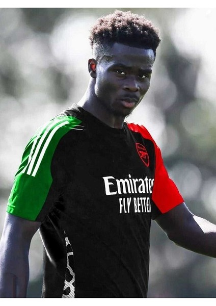 A.r.s.e.n.a.l 2024/25 Yeni Sezon Bukayo Saka Deplasman Forması (Black) modelleri