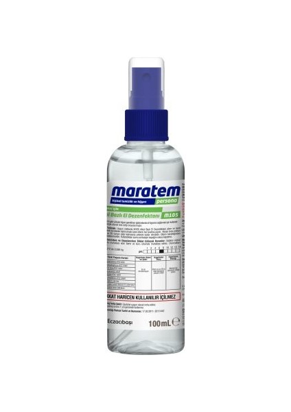 Solvo Maratem M105 Alkol Bazlı El Dezenfektanı 100 ml