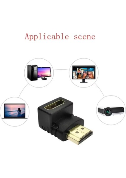 270 Derece Açı HDMI 1080 P Hdtv Kablo Adaptörü Dönüştürücü Genişletici Için HDMI Uyumlu Dönüştürücü fırsatları