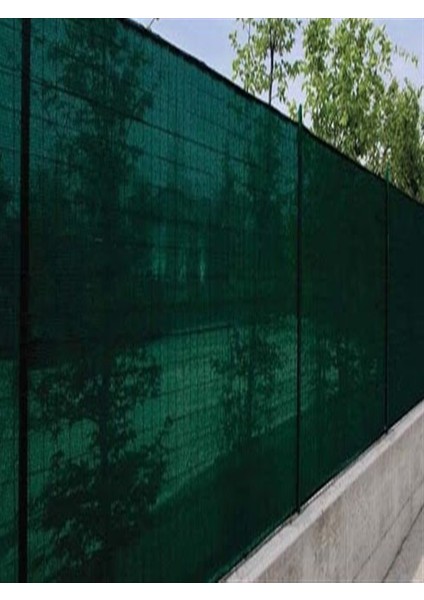 Yeşil Gölgelik File Çit Filesi %100'LÜK Görünümü Az Bahçe Çit Örtüsü Gölgelik Koruma Tülü (Yükseklik) 150 cm (Uzunluk) 20 Metre