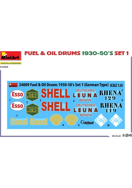 1:24 Yakıt & Yağ Varilleri 1930-50LER Set