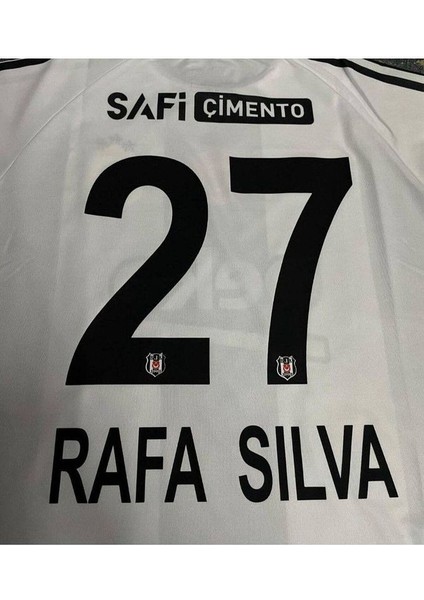 2024/25 B€$iktæ$ R.a.f.a /s.i.l.v.a 27 Çocuk Forması Deplasman Siyah Spor T-Shirt