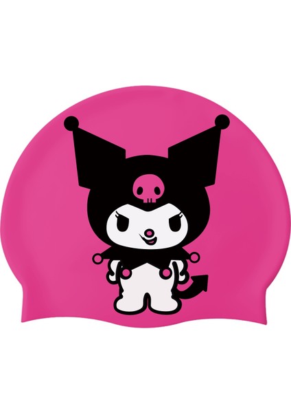 Kuromi Baskılı Silikon Bone Yüzücü Havuz ve Deniz Bonesi
