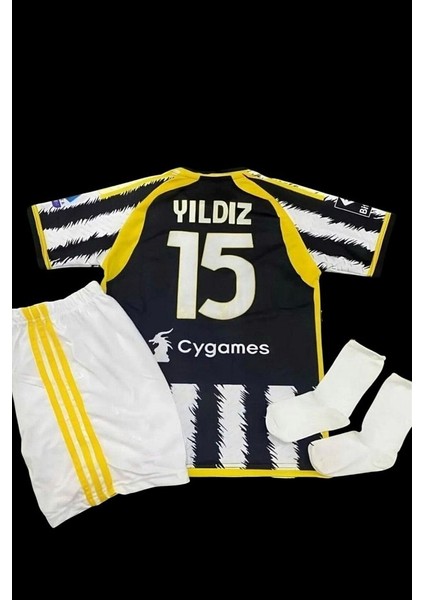 Juventûs//kênan Yıldız 23/24 Yeni Sezon Çocuk Futbol Forması 3'lü Seti Spor T-Shirt modelleri