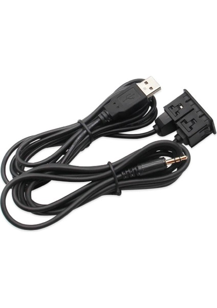 1 Metre Aux Uzatma Kablo Montaj Aparatı USB Aux Panel Tipi Montajlanabilir Vidalı Tip Araba Motosiklet Tekne 1mt