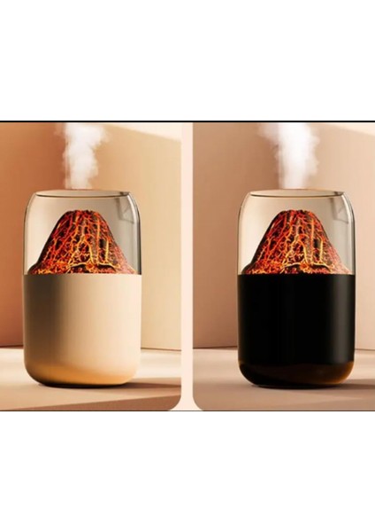 Volkanik Hava Nemlendirici Ortam ve Oda Nemlendirici Işıklı Aroma Difüzörü indirimleri