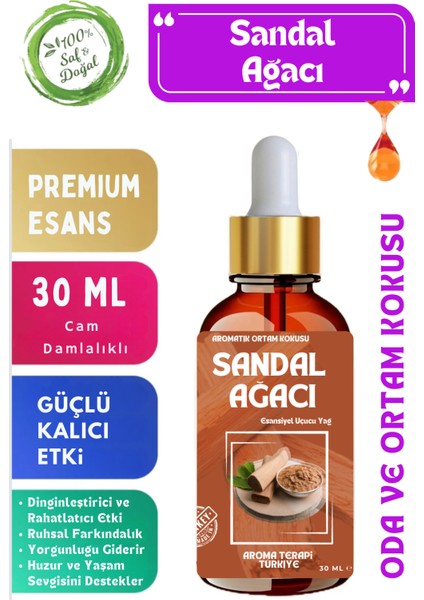 Sandal Ağacı - Esansiyel Koku Yağı 30 ml - Oda ve Ortam Kokusu
