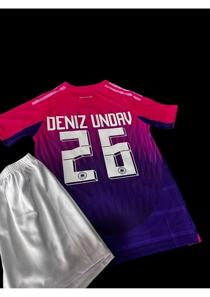 Almanya Euro 2024 Deniz Undav 26 Deplasman Çocuk Forması 3 Lü Set Spor T-Shirt modelleri