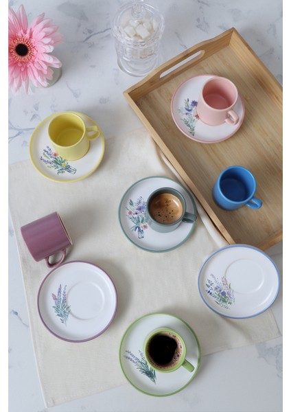 Elegant Blossoms Nordic Kahve Takımı 12 Parça 6 Kişilik 21788-93