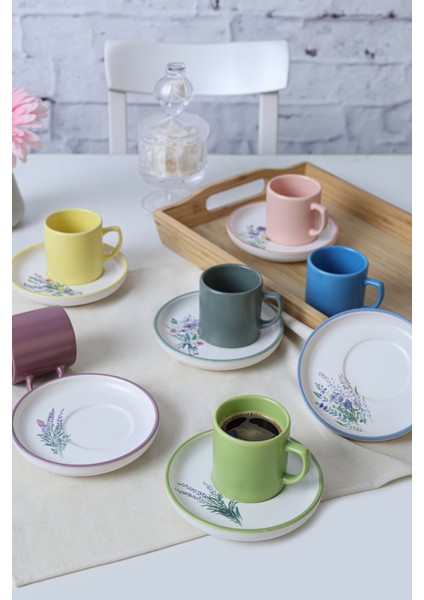 Elegant Blossoms Nordic Kahve Takımı 12 Parça 6 Kişilik 21788-93