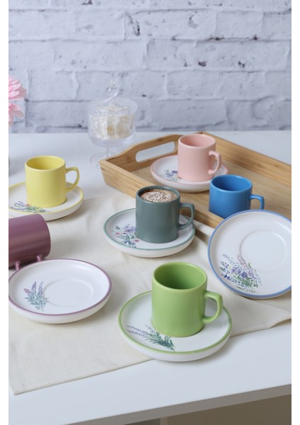 Elegant Blossoms Nordic Kahve Takımı 12 Parça 6 Kişilik 21788-93