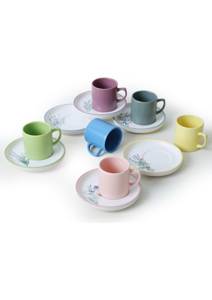 Elegant Blossoms Nordic Kahve Takımı 12 Parça 6 Kişilik 21788-93