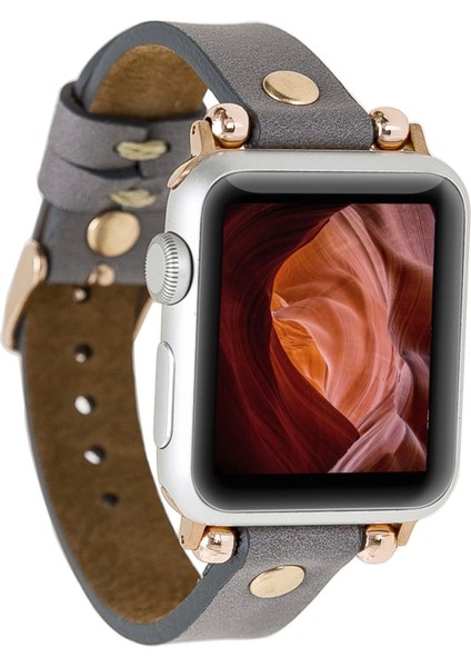 Apple Watch Uyumlu Deri Kordon Ferro 38-40-41MM Rt Rst9
