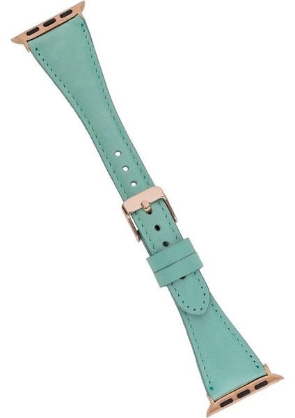 Apple Watch Uyumlu Deri Kordon 42-44-45MM Slim Brn7 modelleri