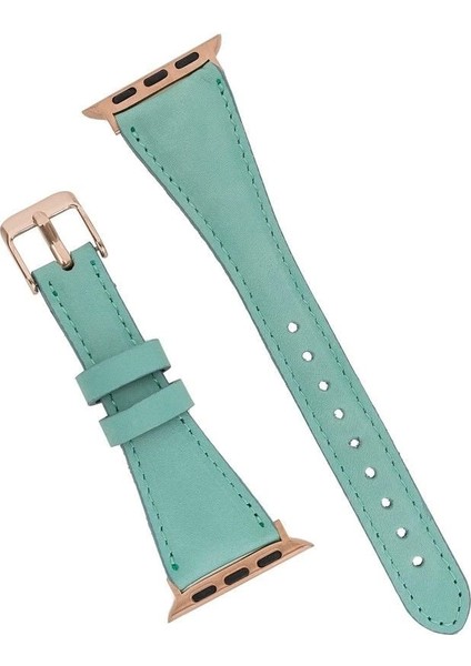 Apple Watch Uyumlu Deri Kordon 42-44-45MM Slim Brn7 fırsatları